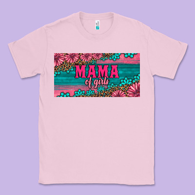 Pink Roses Mama Of Girls License Plate Classic Tee Designed By Artiststas