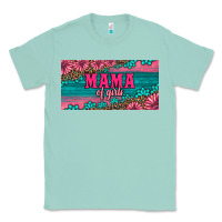 Seafoam pink roses mama of girls license plate Classic Tee - Artiststas