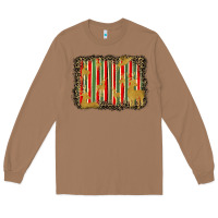 Toasted Coconut christmas reindeers leopard background Long Sleeve Tee - BarkalooDesign