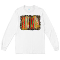 White christmas reindeers leopard background Long Sleeve Tee - BarkalooDesign