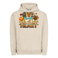 Pigment French Oak give thanks with all your heart Urban Hoodie - CowGirlArtShop