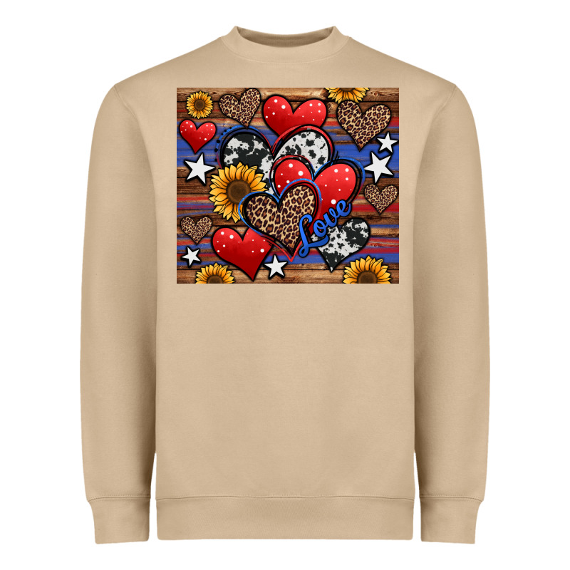 4th Of July American Hearts Heavyweight Sweatshirt by Jasminsmagicworld | Teevron