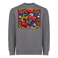Storm 4th of july american hearts Heavyweight Sweatshirt - Jasminsmagicworld