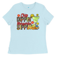 Baby Blue Chip dippin' margarita sippin' Ladies Tee - RanaPortraitStore