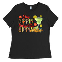 Black Chip dippin' margarita sippin' Ladies Tee - RanaPortraitStore