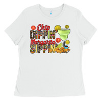 Chip Dippin' Margarita Sippin' Ladies Tee | Teevron