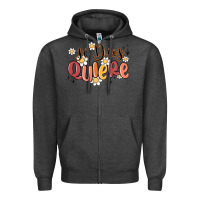 Charcoal Heather si dios quiere Zipper Hoodie - MaliasSmallBusiness