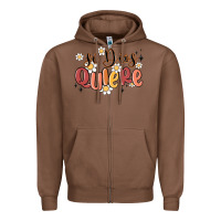 Chestnut si dios quiere Zipper Hoodie - MaliasSmallBusiness