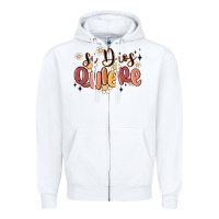 White si dios quiere Zipper Hoodie - MaliasSmallBusiness
