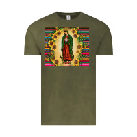 Vintage Olive our lady of guadalupe Vintage Tee - JahusDesignShop