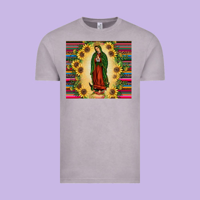 Our Lady Of Guadalupe Vintage Tee Designed By Jahusdesignshop
