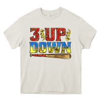 Cream 3 up 3 down softball Heavy Core Tee - texasbilliewilder