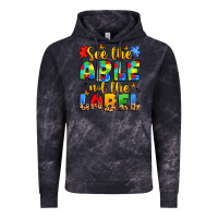 Cloud Black see the able not the label Vintage Hoodie - JahusDesignShop