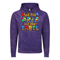 Cloud Purple see the able not the label Vintage Hoodie - JahusDesignShop