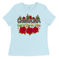 Baby Blue Chingona every damn day Ladies Tee - RanaPortraitStore