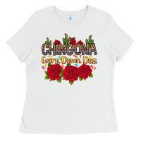 White Chingona every damn day Ladies Tee - RanaPortraitStore
