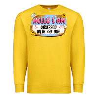Lemon hello i am obsessed with my dog Premium Sweatshirt - Artiststas