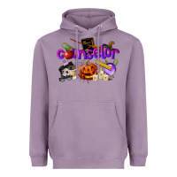 Lavender Counselor Halloween Heavyweight Hoodie - LillyAllenDesigns