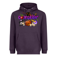 Plum Counselor Halloween Heavyweight Hoodie - LillyAllenDesigns