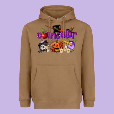 Counselor Halloween Heavyweight Hoodie Designed By Lillyallendesigns