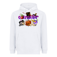 White Counselor Halloween Heavyweight Hoodie - LillyAllenDesigns