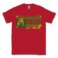 Red custom cowboy boots sunflowers and cactus license plate Classic Tee - Artiststas