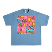 Pebble Blue summer time of the sun seamless pattern Urban Heavy Tee - BundleAndBundleShop