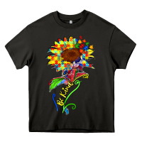 Asphalt be kind autism sunflower Heavy Core Tee - Zillion Design Studio
