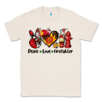 Natural peace love firefighter Classic Tee - AdoDesignShop