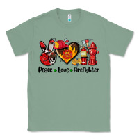 Sage peace love firefighter Classic Tee - AdoDesignShop