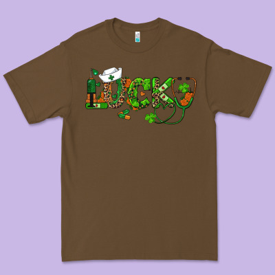 St Patricks Day Lucky Nurse Premium Tee Designed By Ranaportraitstore