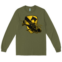 Army Green 1st cavalry division chopper helicopter air cav Long Sleeve Tee - Jasminsmagicworld