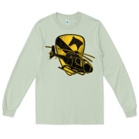 Matcha 1st cavalry division chopper helicopter air cav Long Sleeve Tee - Jasminsmagicworld