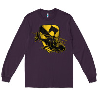 Plum 1st cavalry division chopper helicopter air cav Long Sleeve Tee - Jasminsmagicworld