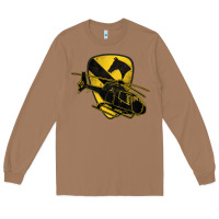 Toasted Coconut 1st cavalry division chopper helicopter air cav Long Sleeve Tee - Jasminsmagicworld