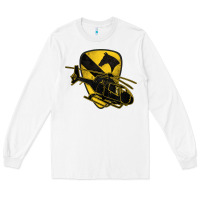 White 1st cavalry division chopper helicopter air cav Long Sleeve Tee - Jasminsmagicworld
