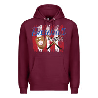 Burgundy Baseball mom Premium Hoodie - Bettercallsaul