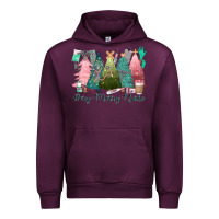 Mauve Wine verry merry nurse Urban Hoodie - CowGirlArtShop