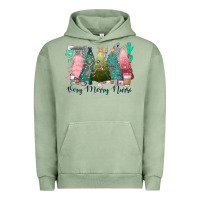 Pigment Oil Green verry merry nurse Urban Hoodie - CowGirlArtShop