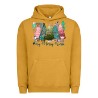 Pigment Peanut Butter verry merry nurse Urban Hoodie - CowGirlArtShop