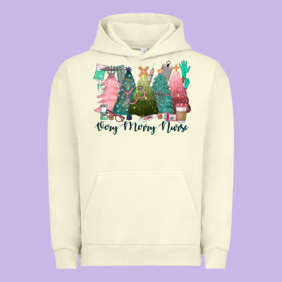 Verry Merry Nurse Urban Hoodie Designed By Cowgirlartshop