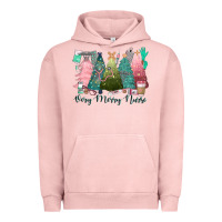 Pigment Salmon verry merry nurse Urban Hoodie - CowGirlArtShop