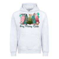 White verry merry nurse Urban Hoodie - CowGirlArtShop