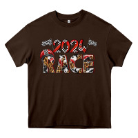 Chocolate Brown 2024 race Heavy Core Tee - texasbilliewilder