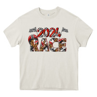 Cream 2024 race Heavy Core Tee - texasbilliewilder