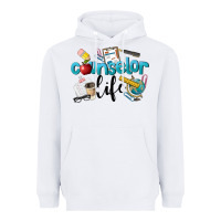 White Counselor Life Heavyweight Hoodie - LillyAllenDesigns