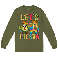 Army Green let's fiesta Long Sleeve Tee - JahusDesignShop