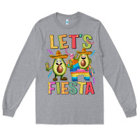 Heather Grey let's fiesta Long Sleeve Tee - JahusDesignShop