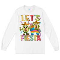 White let's fiesta Long Sleeve Tee - JahusDesignShop