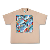 Burro dolphin and crab seamless pattern Urban Heavy Tee - BundleAndBundleShop